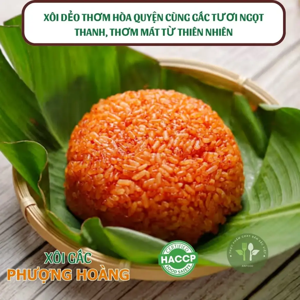 Xôi gấc phượng hoàng