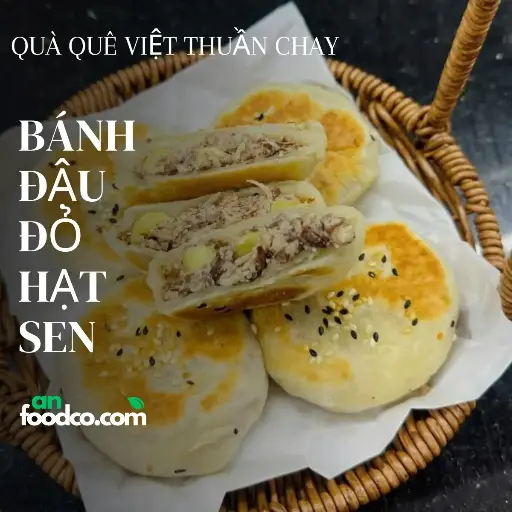 Bánh đậu đỏ hạt sen