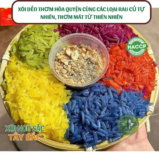 Xôi ngũ sắc Tây Bắc
