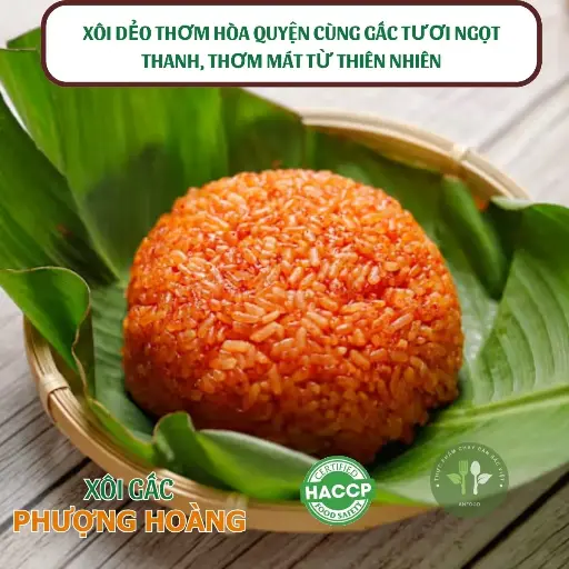 Xôi gấc phượng hoàng