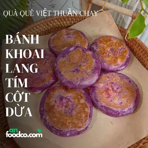 Bánh khoai lang tím cốt dừa