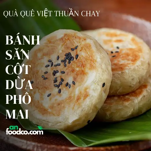 Bánh sắn cốt dừa phô mai