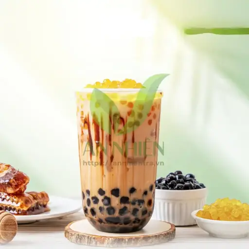 Set Hồng trà sữa đường đen