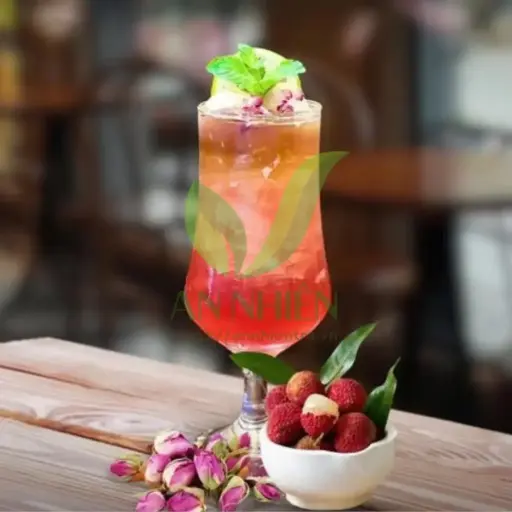Set Trà vải hoa hồng