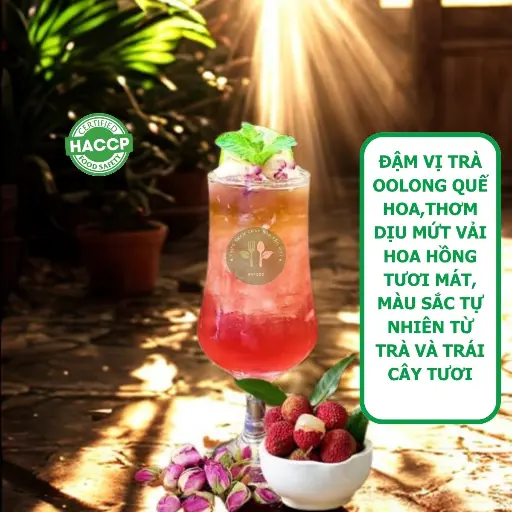 Set Trà vải hoa hồng